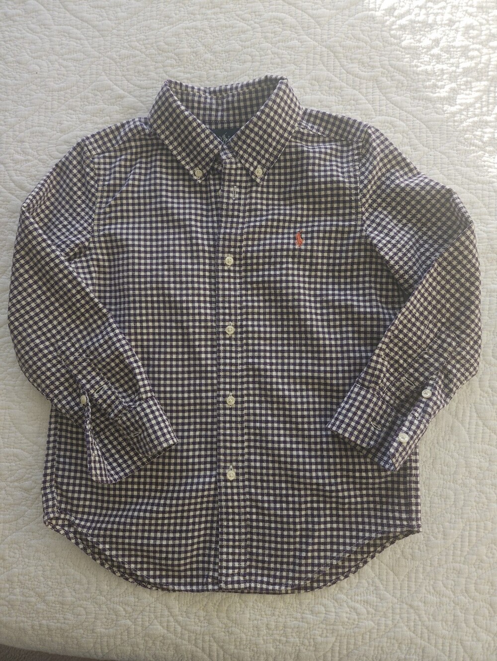 Ralph Lauren Kids Gingham Button-Up Shirt - Size 6
